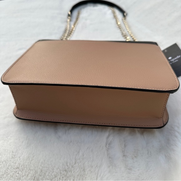 Kate Spade New York Remi Crossbody Black Tan and Cream with Chain K8519 NWT - Picture 6 of 16